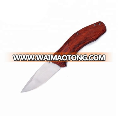 Unique Design Snake Skin Surface 5cr15 stainless steel knife for Outdoor Hiking Activity Foldable Knife H-K2010700